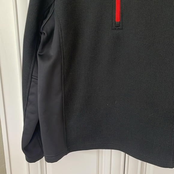 Spyder men’s Sweater 1/4 Zip Pullover Fleece Lined black size large - Picture 4 of 14